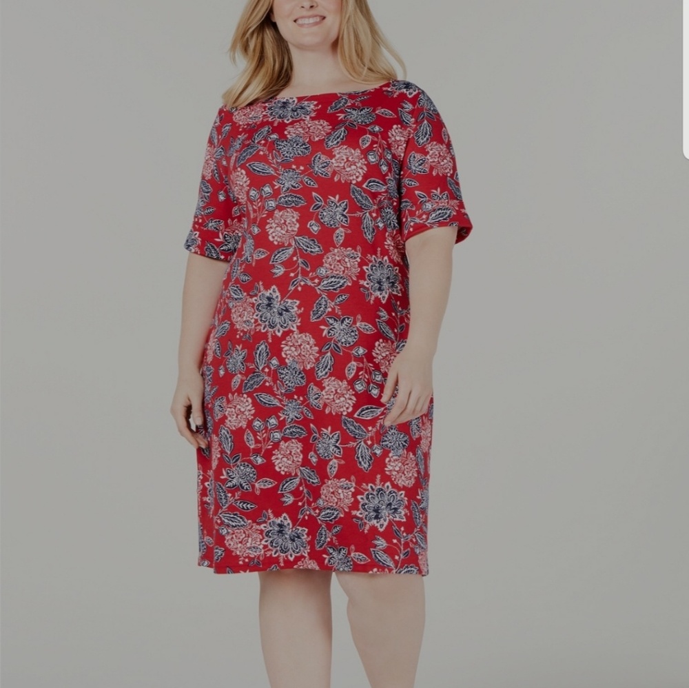 Karen Scott Plus Size Floral Print Dress